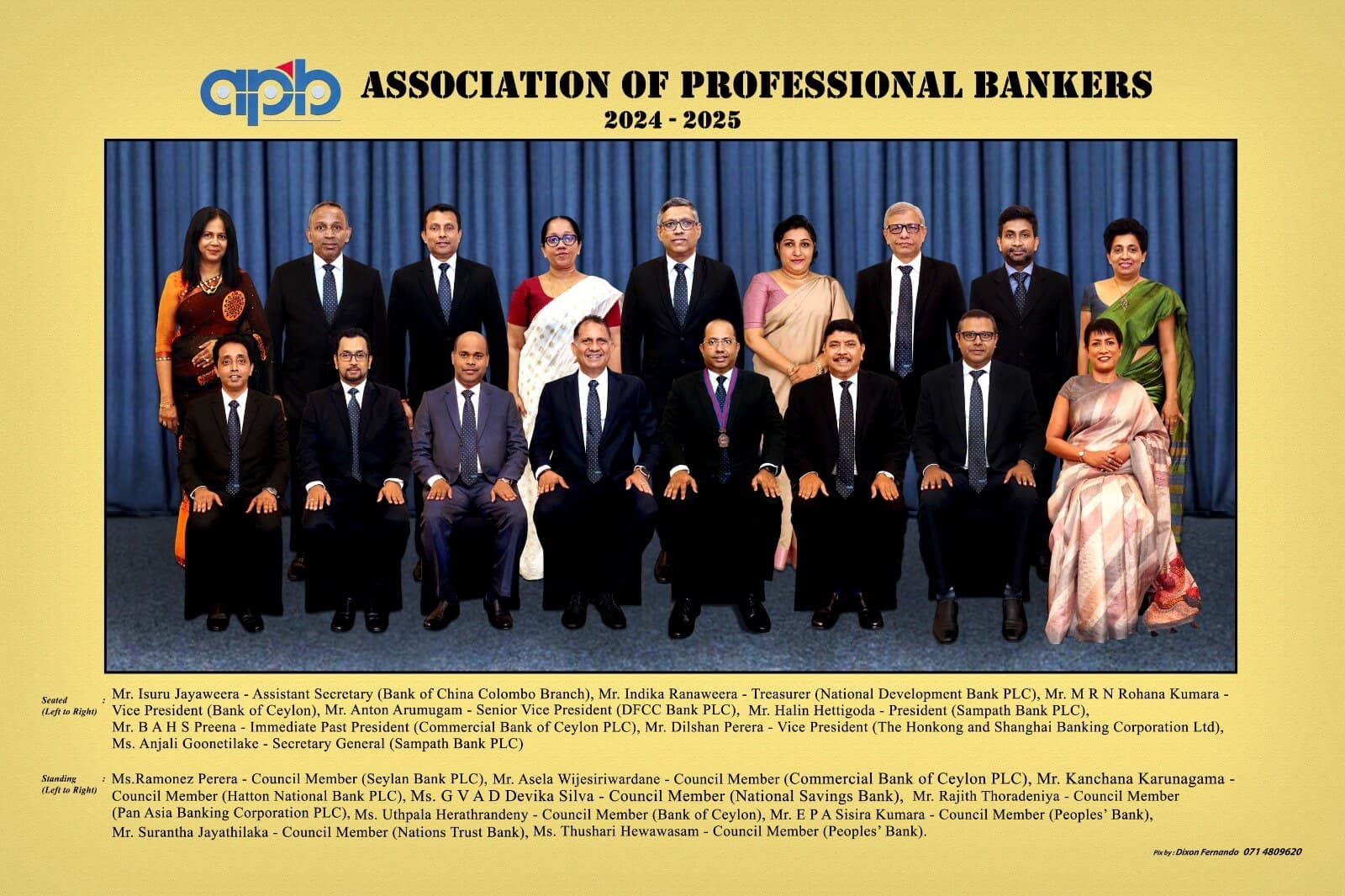 APBSL Council Photograph 2024–25